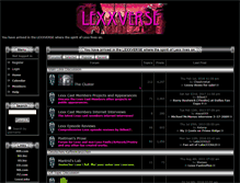 Tablet Screenshot of lexxverse.com